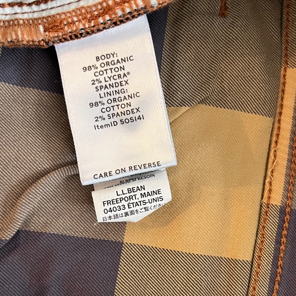 L.L. Bean Blue Jeans with Red Accents - Picture 6 of 7